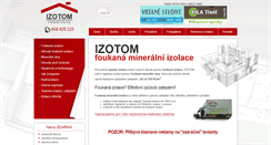 Desktop Screenshot of izolace-izotom.cz